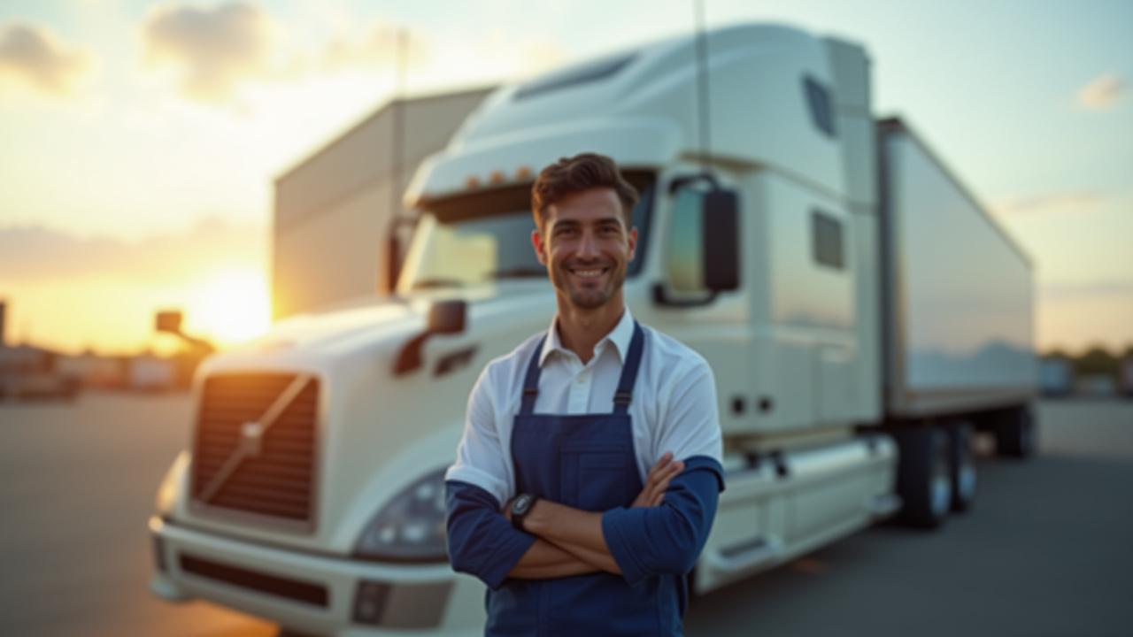 RTF Logistics truck and professional driver in Michigan