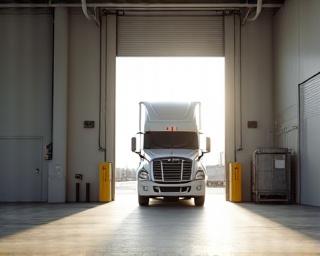 Loading docks with modern equipment